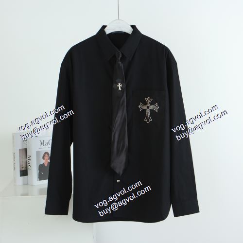 人気販売中 クリスチャンルブタン偽物ブランド 長袖シャツ 2021春夏 2色可選 クロムハーツ CHROME HEARTS 