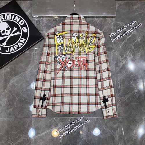 2021秋冬 長袖シャツ  オリジナル クロムハーツ CHROME HEARTS 上品な輝きを放つ形 クロムハーツコピー チェック