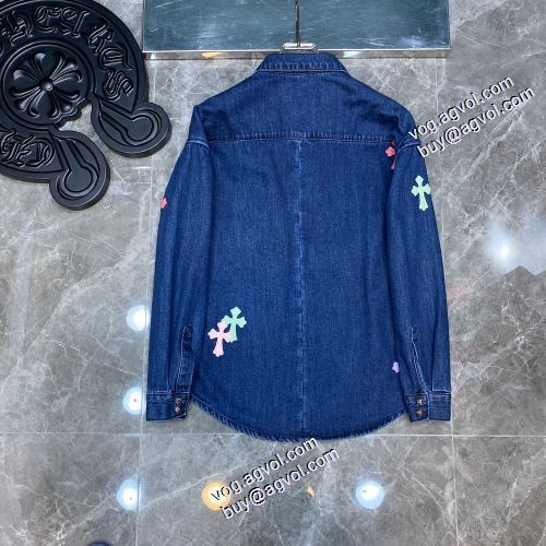 2021秋冬 頑丈な素材 クロムハーツ CHROME HEARTS お洒落に魅せる 長袖シャツ シンプル クロムハーツブランド 偽物 通販