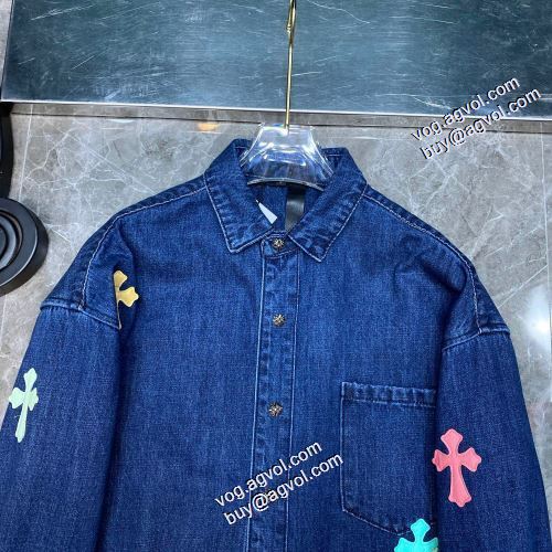 2021秋冬 頑丈な素材 クロムハーツ CHROME HEARTS お洒落に魅せる 長袖シャツ シンプル クロムハーツブランド 偽物 通販