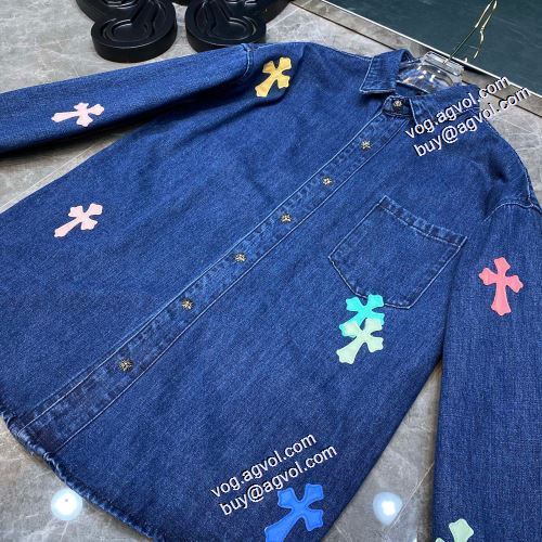 2021秋冬 頑丈な素材 クロムハーツ CHROME HEARTS お洒落に魅せる 長袖シャツ シンプル クロムハーツブランド 偽物 通販