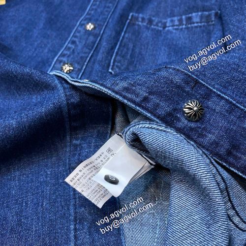 2021秋冬 頑丈な素材 クロムハーツ CHROME HEARTS お洒落に魅せる 長袖シャツ シンプル クロムハーツブランド 偽物 通販