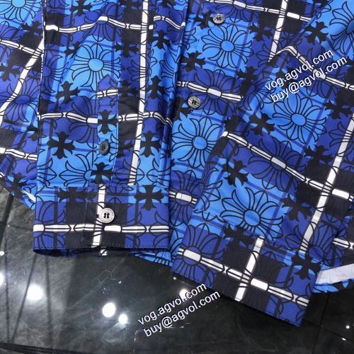肌に馴染みやすい 2021秋冬 長袖シャツ チェック クロムハーツ CHROME HEARTS 2色可選 オリジナル クロムハーツ偽物ブランド
