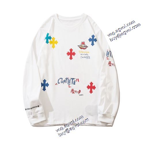 超目玉 2色可選 長袖Tシャツ 2021秋冬 クロムハーツ CHROME HEARTS プリント カッコいい印象を付ける クロムハーツブランド 偽物 通販