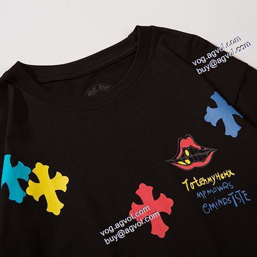 超目玉 2色可選 長袖Tシャツ 2021秋冬 クロムハーツ CHROME HEARTS プリント カッコいい印象を付ける クロムハーツブランド 偽物 通販