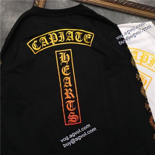 プリント クロムハーツコピーブランド 男女兼用 2色可選 2021秋冬 柔らかい手触り クロムハーツ CHROME HEARTS 長袖Tシャツ デザイン性の高い