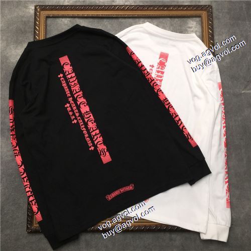 大好評 2021秋冬 プリント クロムハーツ CHROME HEARTS クロムハーツ偽物ブランド 長袖Tシャツ 男女兼用 着心地満点