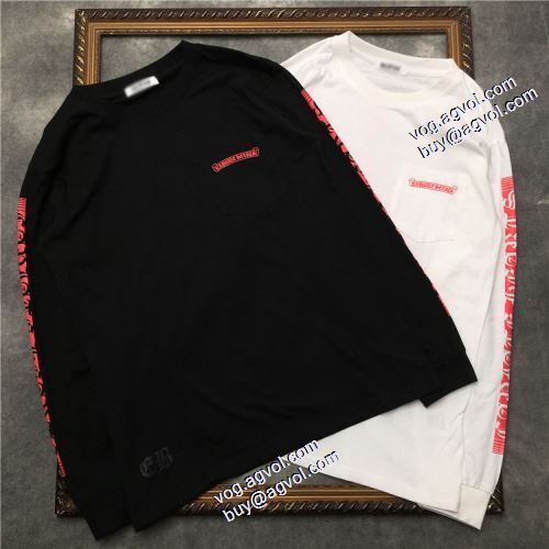 大好評 2021秋冬 プリント クロムハーツ CHROME HEARTS クロムハーツ偽物ブランド 長袖Tシャツ 男女兼用 着心地満点