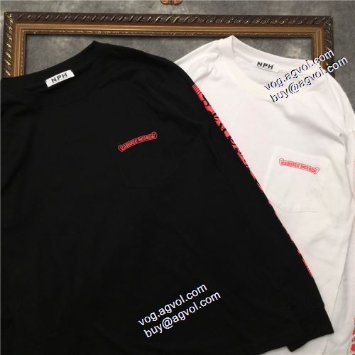 大好評 2021秋冬 プリント クロムハーツ CHROME HEARTS クロムハーツ偽物ブランド 長袖Tシャツ 男女兼用 着心地満点