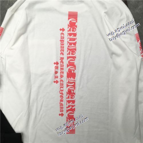 大好評 2021秋冬 プリント クロムハーツ CHROME HEARTS クロムハーツ偽物ブランド 長袖Tシャツ 男女兼用 着心地満点