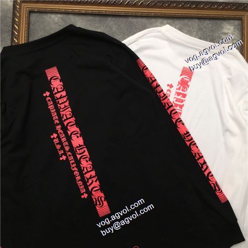 大好評 2021秋冬 プリント クロムハーツ CHROME HEARTS クロムハーツ偽物ブランド 長袖Tシャツ 男女兼用 着心地満点