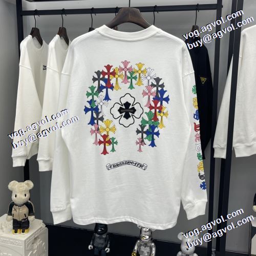 2021秋冬 プリント クロムハーツ CHROME HEARTS 2色可選 長袖Tシャツ コスパ最高のプライス カッコいい印象を付ける