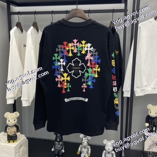 2021秋冬 プリント クロムハーツ CHROME HEARTS 2色可選 長袖Tシャツ コスパ最高のプライス カッコいい印象を付ける