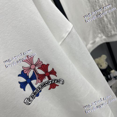 2021秋冬 プリント クロムハーツ CHROME HEARTS 2色可選 長袖Tシャツ コスパ最高のプライス カッコいい印象を付ける