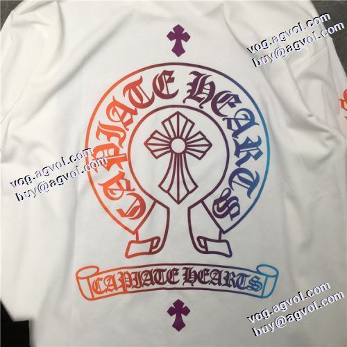 長袖Tシャツ 2021秋冬 2色可選 ファッション 人気 プリント 縦には伸びにくい クロムハーツ CHROME HEARTS