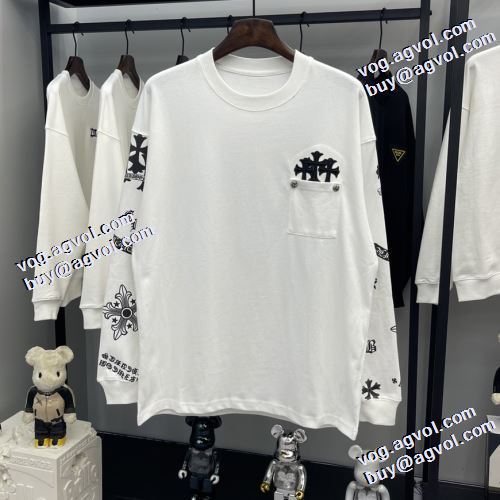 存在感のある 2021秋冬 長袖Tシャツ レジャー 縦には伸びにくい クロムハーツ CHROME HEARTS 3色可選 スタイリッシュな印象