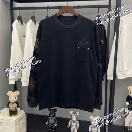 存在感のある 2021秋冬 長袖Tシャツ レジャー 縦には伸びにくい クロムハーツ CHROME HEARTS 3色可選 スタイリッシュな印象