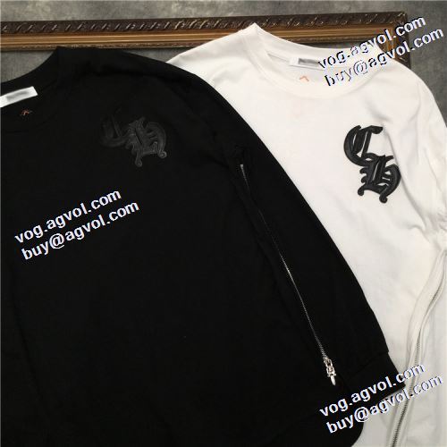 2021秋冬 お洒落に魅せる 2色可選 長袖Tシャツ クロムハーツ CHROME HEARTS オリジナル ラウンドネック 