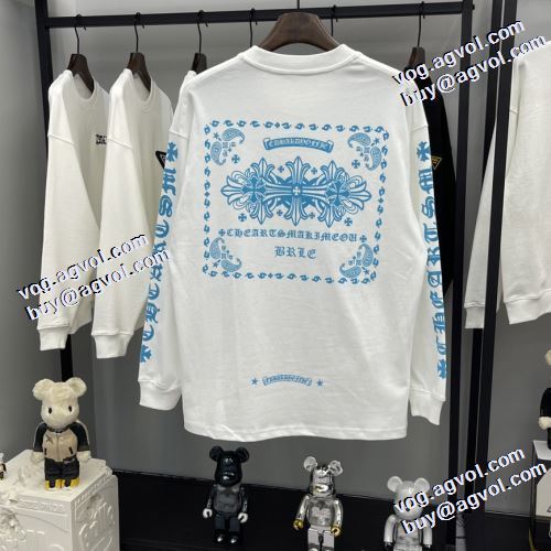 長袖Tシャツ 2021秋冬 ラウンドネック プリント バリエーションに富む クロムハーツ CHROME HEARTS 2色可選 売れ筋のいい