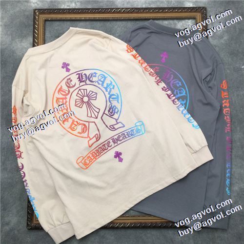 2021秋冬 2色可選 クロムハーツ CHROME HEARTS 長袖Tシャツ ムダな装飾を排したデザイン 着回し度抜群 シンプル プリント