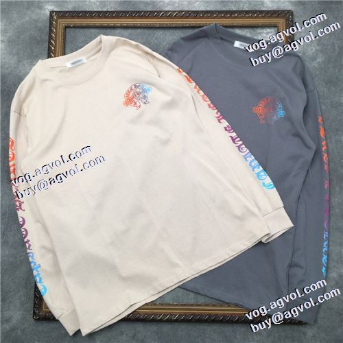 2021秋冬 2色可選 クロムハーツ CHROME HEARTS 長袖Tシャツ ムダな装飾を排したデザイン 着回し度抜群 シンプル プリント