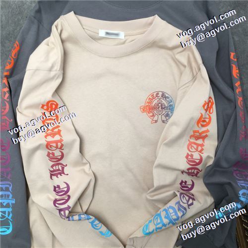 2021秋冬 2色可選 クロムハーツ CHROME HEARTS 長袖Tシャツ ムダな装飾を排したデザイン 着回し度抜群 シンプル プリント