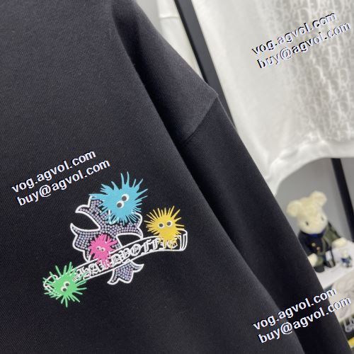 数に限りがある 3色可選 2021秋冬 クロムハーツ CHROME HEARTS 長袖Tシャツ 流行に関係なく長年愛用できる ラウンドネック