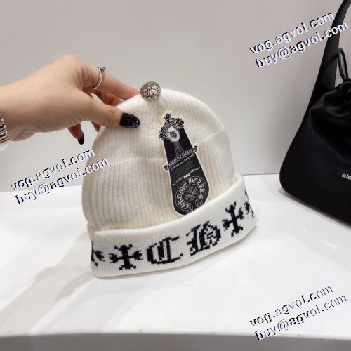 2021秋冬 著名人の着用 ニット帽/ニットキャップ 3色可選 クロムハーツ CHROME HEARTS クロムハーツブランド コピー 秋冬の定番