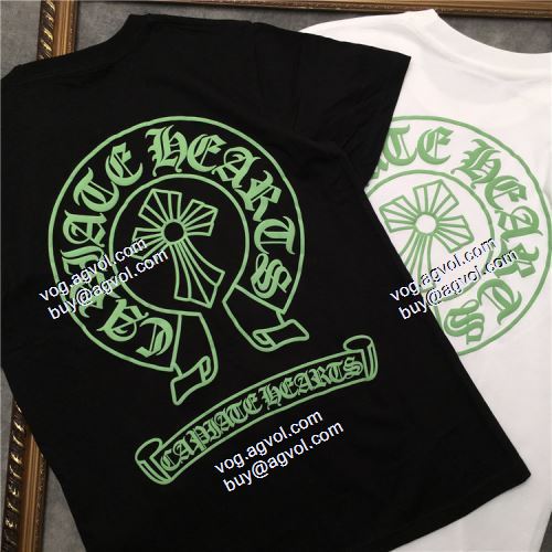 2色可選 クロムハーツ CHROME HEARTS 人気商品登場 半袖Tシャツ 2021春夏 クロムハーツブランド 偽物 通販 