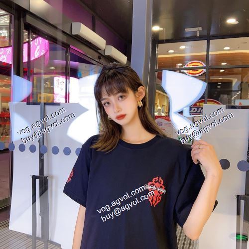 人気新品★超特価★ クロムハーツ CHROME HEARTS 2021春夏 半袖Tシャツ CHROME HEARTS偽物ブランド 2色可選 