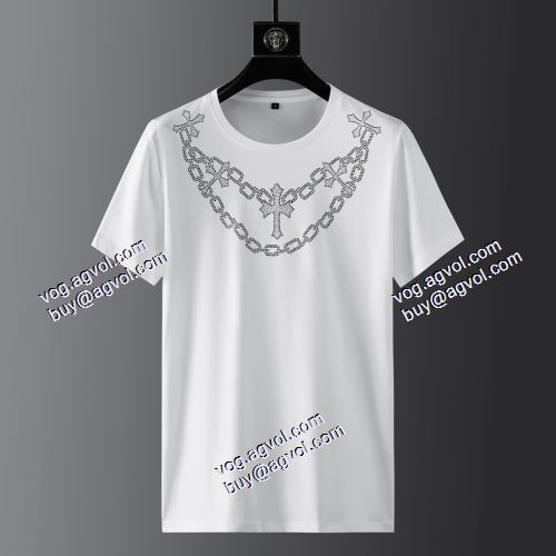人気ブランド  2色可選 クロムハーツ CHROME HEARTS 2021春夏 半袖Tシャツ CHROME HEARTSスーパーコピー 激安 