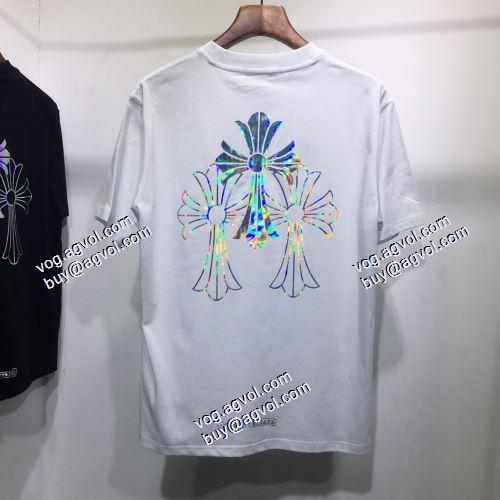 2021春夏 CHROME HEARTSブランド 偽物 通販 スタイリッシュな印象 クロムハーツ CHROME HEARTS 半袖Tシャツ 2色可選