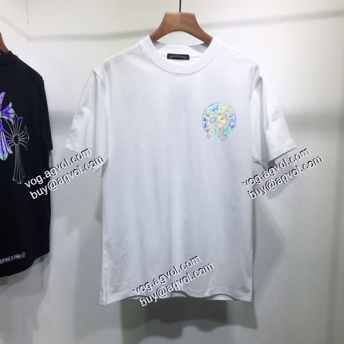 2021春夏 CHROME HEARTSブランド 偽物 通販 スタイリッシュな印象 クロムハーツ CHROME HEARTS 半袖Tシャツ 2色可選