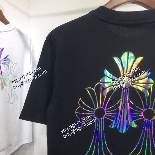 2021春夏 CHROME HEARTSブランド 偽物 通販 スタイリッシュな印象 クロムハーツ CHROME HEARTS 半袖Tシャツ 2色可選