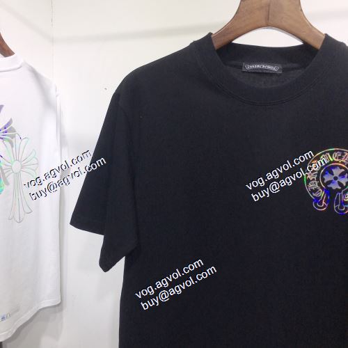 2021春夏 CHROME HEARTSブランド 偽物 通販 スタイリッシュな印象 クロムハーツ CHROME HEARTS 半袖Tシャツ 2色可選