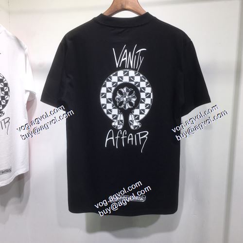 風合いが出る 3色可選 半袖Tシャツ クロムハーツ CHROME HEARTS 2021春夏 クロムハーツスーパーコピー 激安 