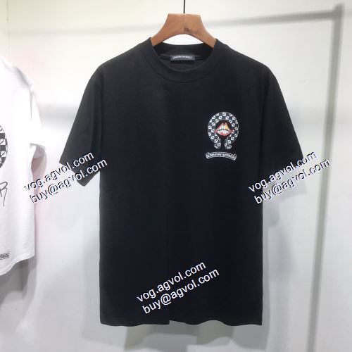 風合いが出る 3色可選 半袖Tシャツ クロムハーツ CHROME HEARTS 2021春夏 クロムハーツスーパーコピー 激安 