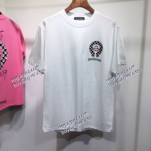 風合いが出る 3色可選 半袖Tシャツ クロムハーツ CHROME HEARTS 2021春夏 クロムハーツスーパーコピー 激安 