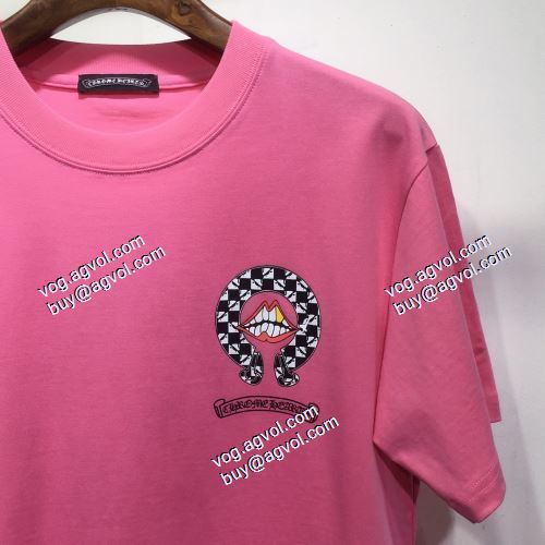 風合いが出る 3色可選 半袖Tシャツ クロムハーツ CHROME HEARTS 2021春夏 クロムハーツスーパーコピー 激安 
