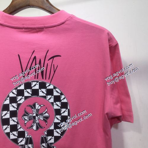 風合いが出る 3色可選 半袖Tシャツ クロムハーツ CHROME HEARTS 2021春夏 クロムハーツスーパーコピー 激安 