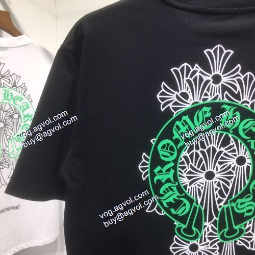 クロムハーツ CHROME HEARTS 2色可選 半袖Tシャツ 2021春夏 クロムハーツ偽物ブランド 長く愛用できる 