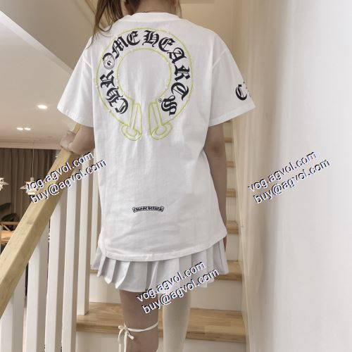 2色可選 クロムハーツ CHROME HEARTS  2021春夏 半袖Tシャツ 最安値に挑戦 クロムハーツスーパーコピー 激安 