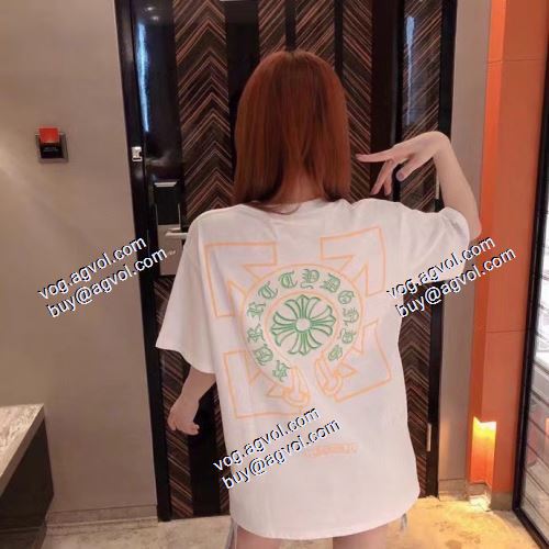 豊富なサイズ 2色可選 クロムハーツ CHROME HEARTS 半袖Tシャツ クロムハーツスーパーコピー 激安 2021春夏
