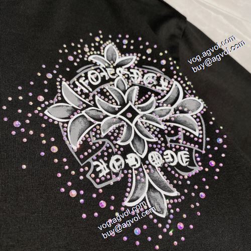 2色可選 長く愛用できる ラウンドネック 2021春夏 クロムハーツ CHROME HEARTS Tシャツ プリント デザイン性の高い クロムハーツブランド コピー