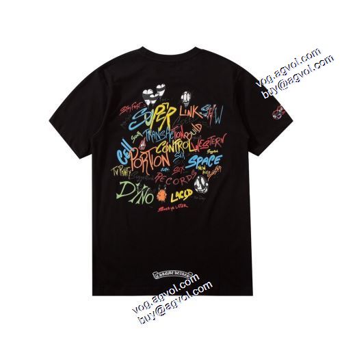 2021春夏 Tシャツ ラウンドネック クロムハーツ CHROME HEARTS 3色可選 プリント 肌に馴染みやすい クロムハーツコピー