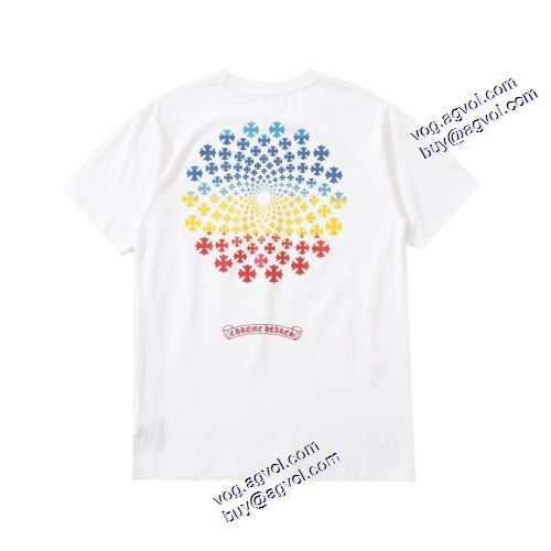 落ち着いた感覚 Tシャツ クロムハーツコピー ブランド 2021春夏 クロムハーツ CHROME HEARTS ラウンドネック 2色可選