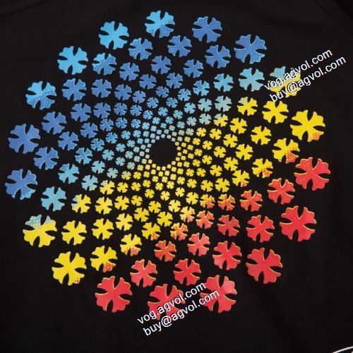 落ち着いた感覚 Tシャツ クロムハーツコピー ブランド 2021春夏 クロムハーツ CHROME HEARTS ラウンドネック 2色可選