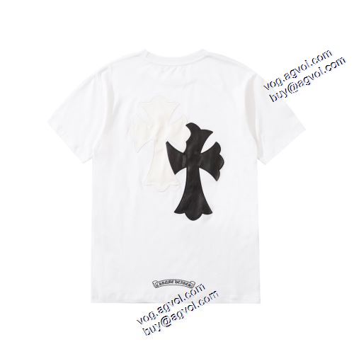 Tシャツ 2021春夏 クロムハーツ CHROME HEARTS 2色可選 プリント ファション性の高い クロムハーツスーパーコピー 激安 肌に馴染みやすい
