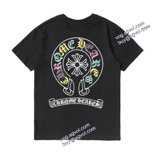 高級感ある 2021春夏 2色可選 クロムハーツ CHROME HEARTS クロムハーツ偽物ブランド プリント Tシャツ 着心地満点