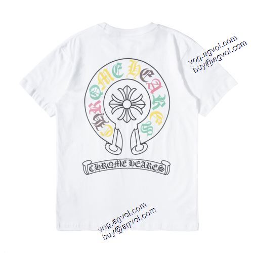 高級感ある 2021春夏 2色可選 クロムハーツ CHROME HEARTS クロムハーツ偽物ブランド プリント Tシャツ 着心地満点